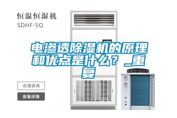 電滲透除濕機的原理和優(yōu)點(diǎn)是什么？_重復