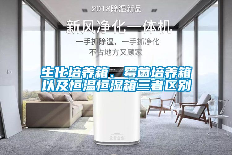 生化培養箱、霉菌培養箱以及恒溫恒濕箱三者區別