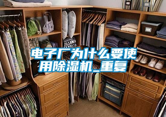 電子廠(chǎng)為什么要使用除濕機_重復