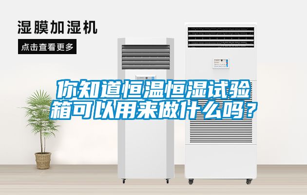 你知道恒溫恒濕試驗箱可以用來(lái)做什么嗎？
