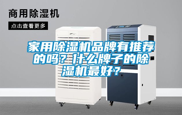 家用除濕機品牌有推薦的嗎？什么牌子的除濕機最好？